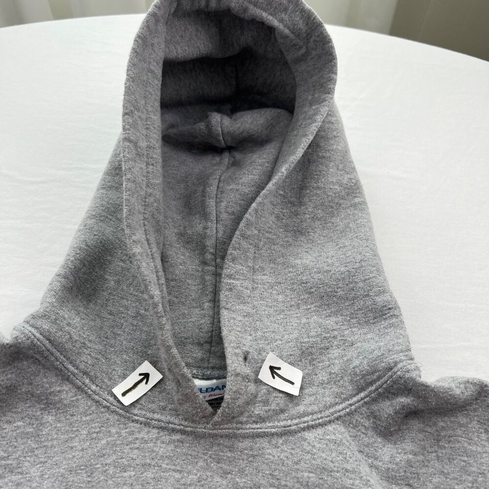 Lexus Gray Fleece Hoodie Sweatshirt Gildan Heavy Blend Youth Small - Picture 5 of 11
